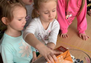 Dzieci przygotowują zdrowy koktajl