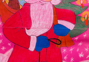 Plakat z Mikołajem