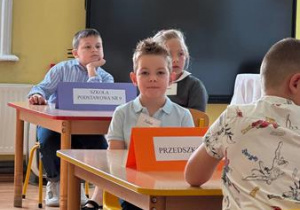 Chłopiec z naszego przedszkola podczas konkursu