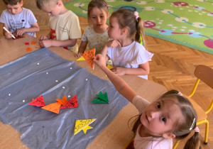 Rybki z papieru - origami