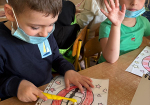 Dzieci podczas zajęć