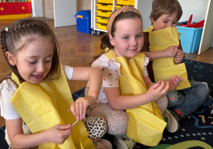 Dzieci podczas zajęć