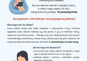Dziecko a urządzenie cyfrowe plakat