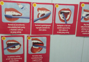 Plakaty dbania o jamę ustną