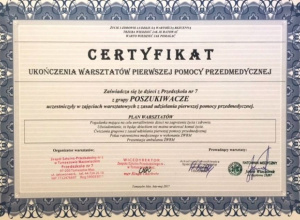 Certyfikaty z Pierwszej Pomocy Przedmedycznej