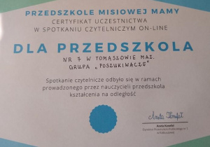 certyfikat dla drupy Poszukiwacze