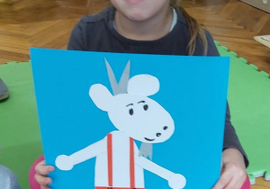 Dziewczynka wykonała portret Koziołka